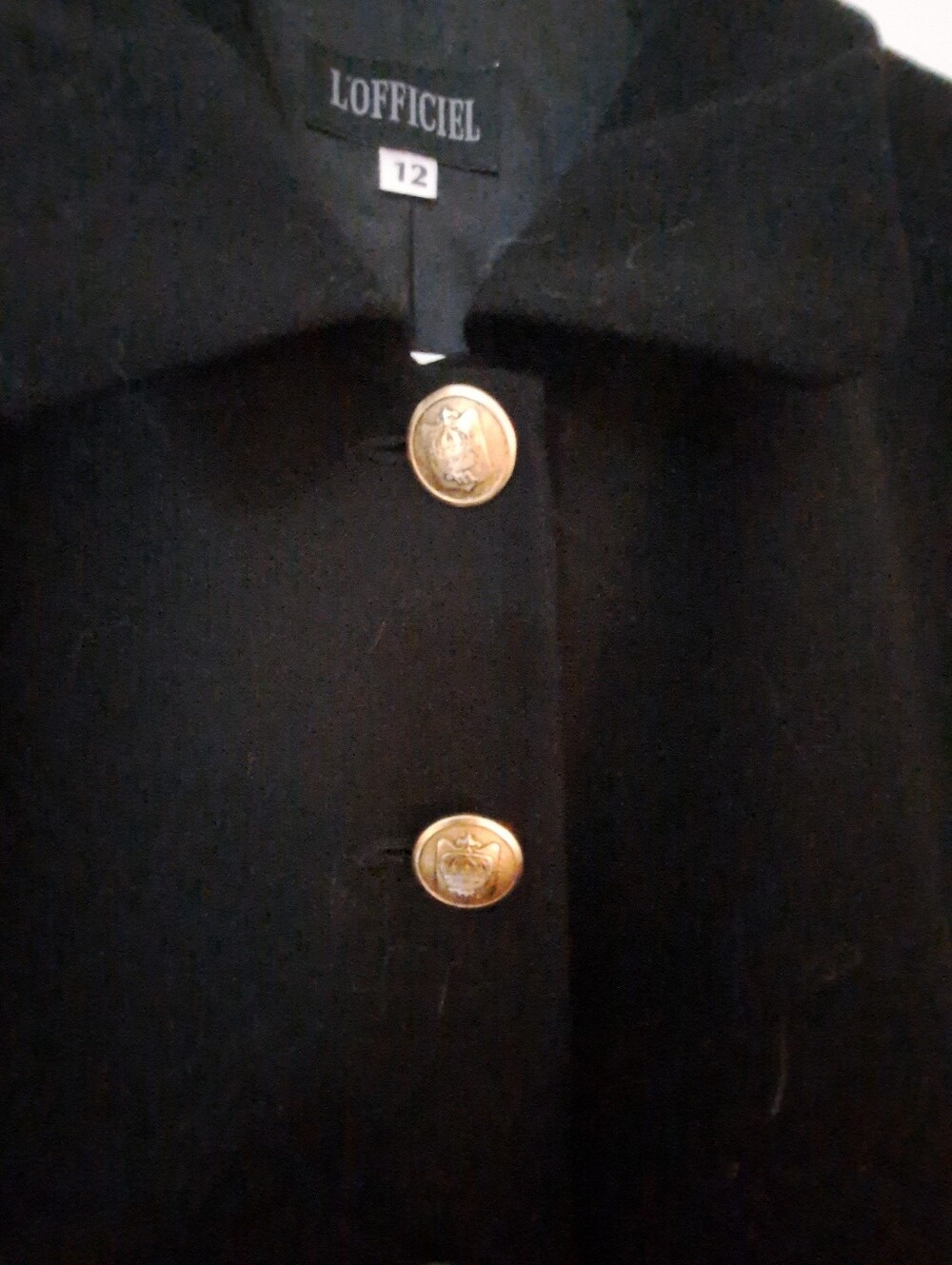 Black Button-Front Jacket - Picture 3 of 5